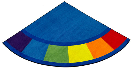 Colors Corner Quarter Circle Preschool Rug