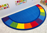 Colors Semicircle Educational Rug