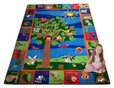 Forest Rug With Animal Alphabet - KidCarpet.com