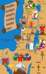 Holy Land Map Sunday School Rug - KidCarpet.com