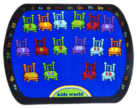 Chairs Classroom Rug With 16 Seats