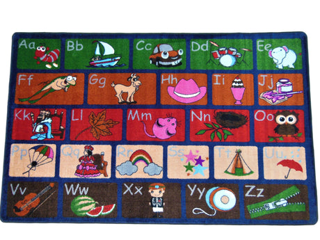REVERSIBLE Country Roads / ABC Picture Phonics Rug - KidCarpet.com