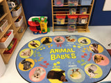 Animal Babies Preschool Rug