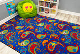 Paisley Rug With ABC - KidCarpet.com